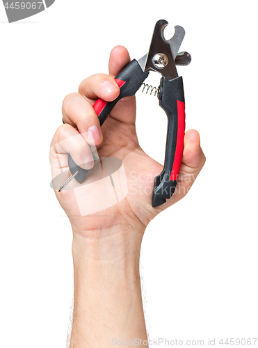 Image of Hand with scissors for claws