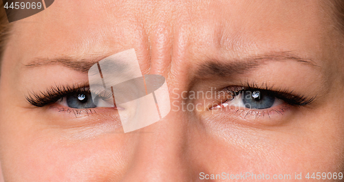 Image of Face woman with eyes and eyelashes