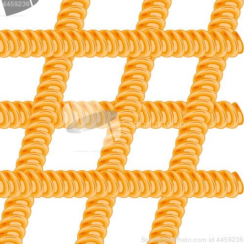 Image of Vector illustration of the pattern from winding rope,tightrope