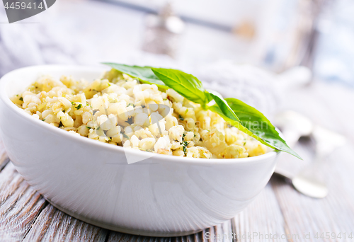 Image of bulgur with pesto