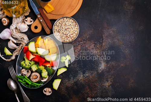 Image of vegetables and mushrooms