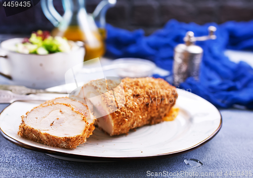 Image of rolls of chicken fillet
