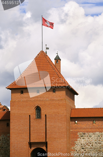 Image of Tower of the Trakai Castle near Vilnius