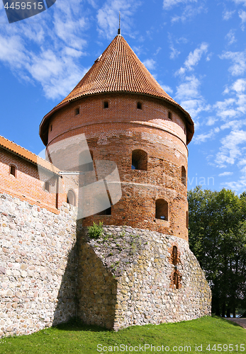 Image of Tower of the Trakai Castle near Vilnius