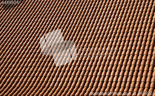 Image of Red roof tiling