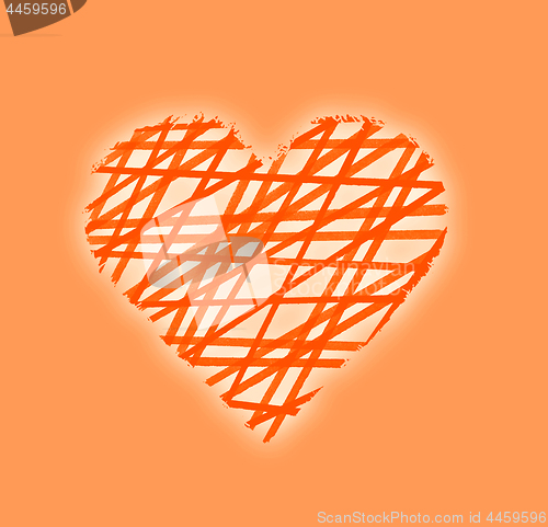 Image of Color background with abstract pattern heart