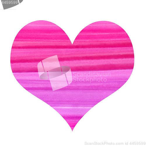 Image of Abstract heart with watercolor pattern