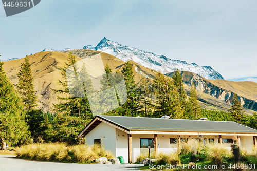 Image of Alpine hut on Hooker Valley Track in Mount Cook National Park