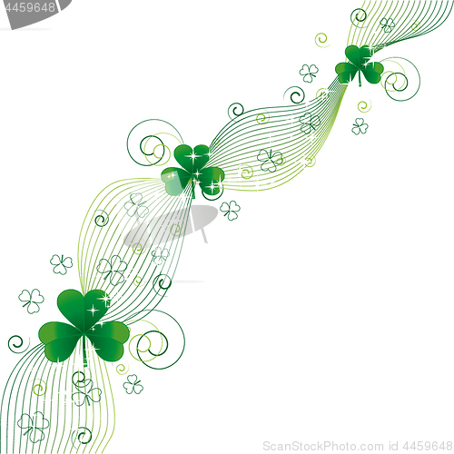 Image of Background with clovers for St.Patrick`s day