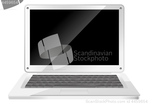 Image of Simple silver laptop