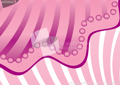 Image of Pink abstract background with strips and rounds