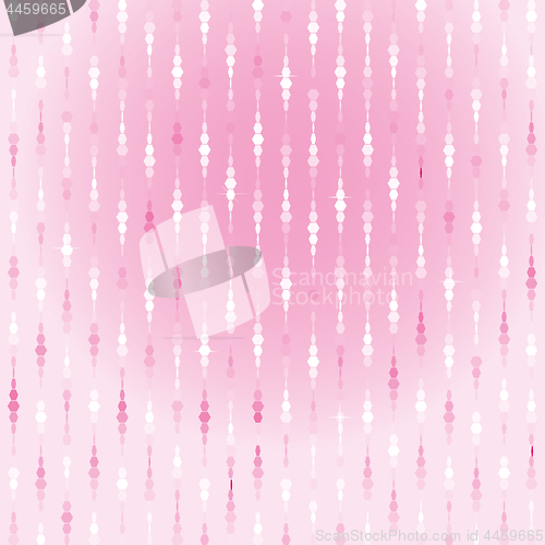 Image of Beautiful pink curtains made from tinsels