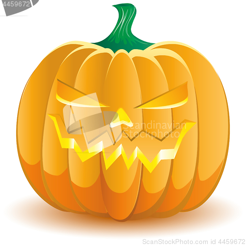 Image of Halloween pumpkin isolated on white, part 2