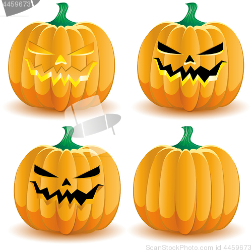 Image of Halloween pumpkin with various lighting, part 3