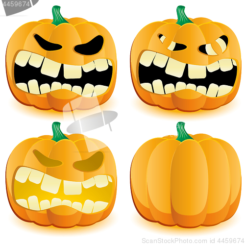 Image of Halloween pumpkin with various lighting, part 4