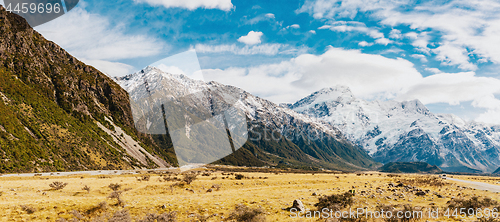 Image of New Zealand mountain landscape at day