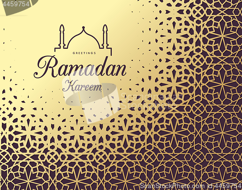 Image of Ramadan Kareem. Congratulations on the holiday. Vector