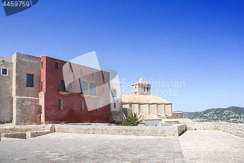 Image of Ibiza old town, called Dalt Vila