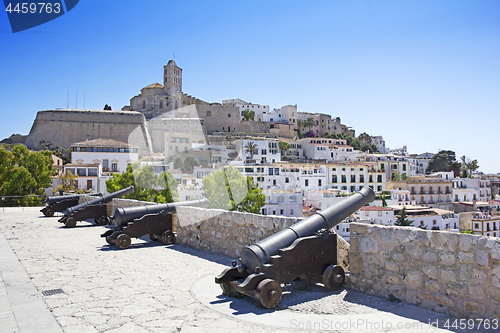 Image of Ibiza old town, called Dalt Vila