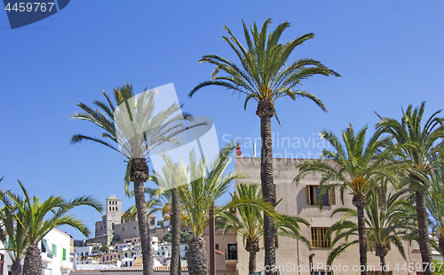 Image of Ibiza old town, called Dalt Vila