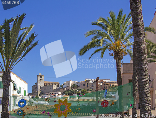 Image of Ibiza old town, called Dalt Vila