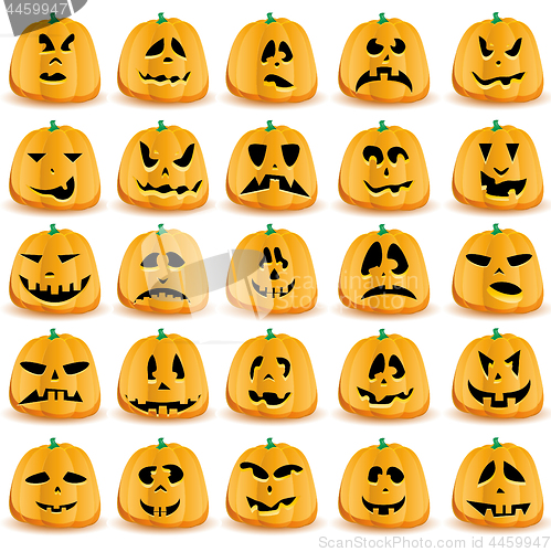 Image of Halloween pumpkins as Jack O`Lantern 4