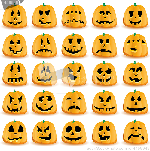 Image of Halloween pumpkins as Jack O`Lantern 5