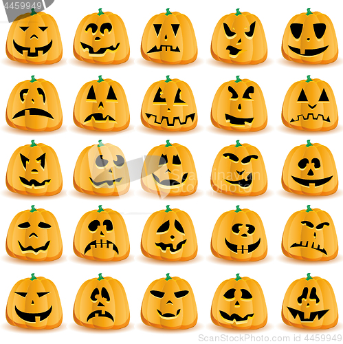 Image of Halloween pumpkins as Jack O`Lantern 6