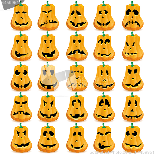 Image of Halloween pumpkins as Jack O`Lantern 8