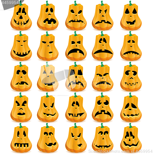 Image of Halloween pumpkins as Jack O`Lantern 11