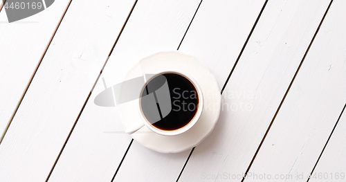 Image of Cup of hot beverage on table