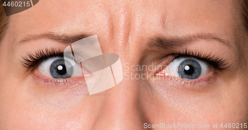 Image of Face woman with eyes and eyelashes