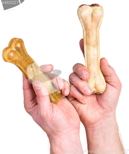 Image of Hand with dog bone