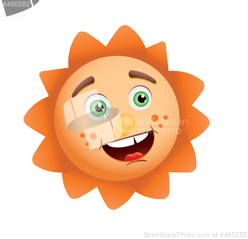 Image of     Funny sun face