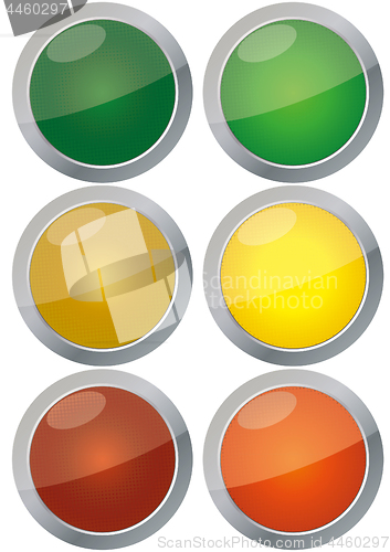 Image of Traffic lights isolated on white background 