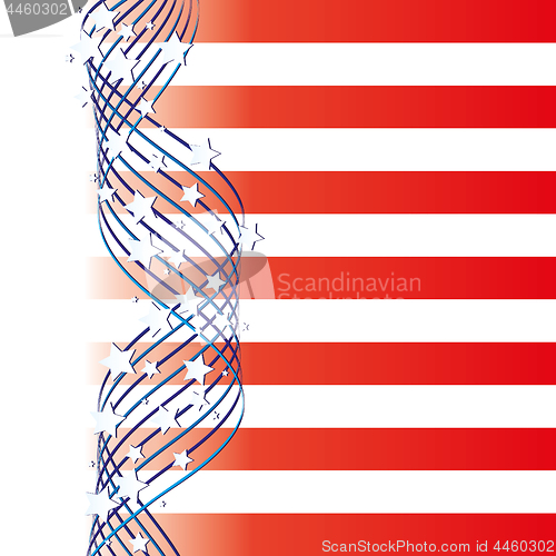 Image of Background with elements of USA flag