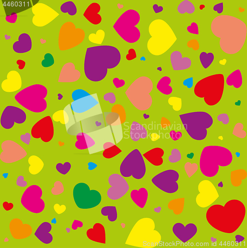 Image of Abstract seamless background with hearts