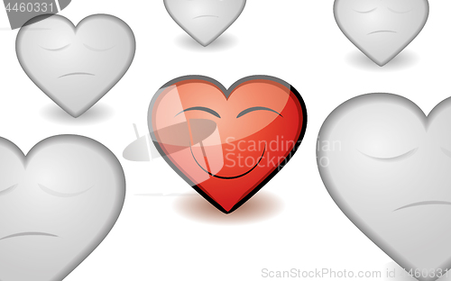 Image of Valentine background with bright heart