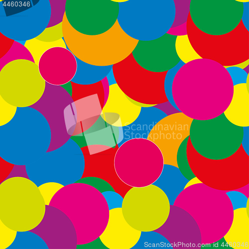 Image of Abstract seamless background with colorful dots, brigh tpattern