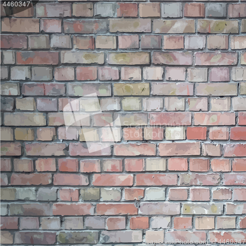 Image of Grunge brick wall, true colors