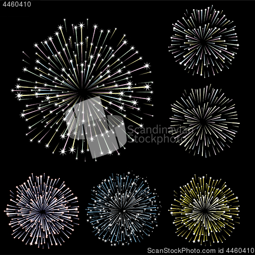 Image of Set of fireworks, part 3