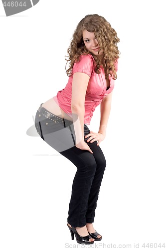 Image of The sexy young beauty woman. Isolated 2
