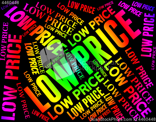 Image of Low Price Represents Special Offer And Sale