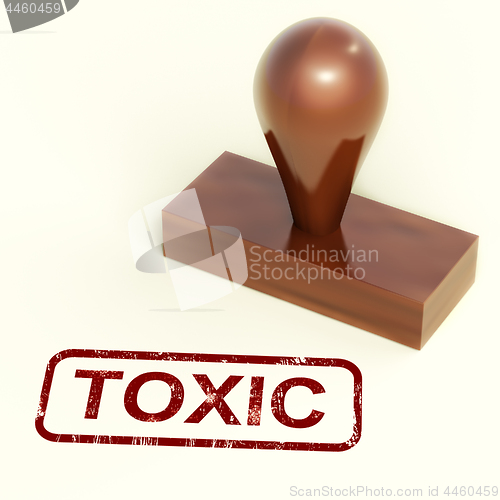 Image of Toxic Stamp Shows Poisonous And Noxious Substances