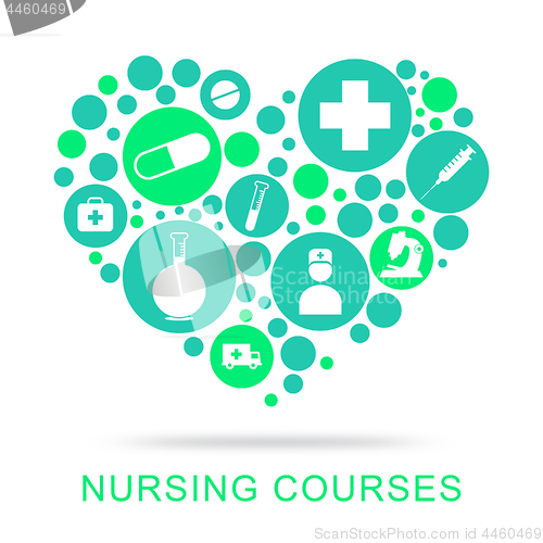 Image of Nursing Courses Indicates Nurse Job And Caregiver