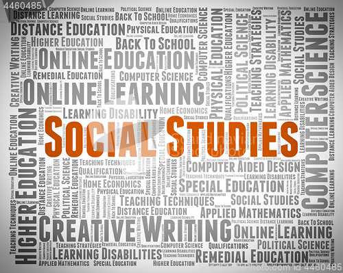 Image of Social Studies Shows Learned Education And Educating