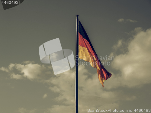 Image of Vintage looking German flag