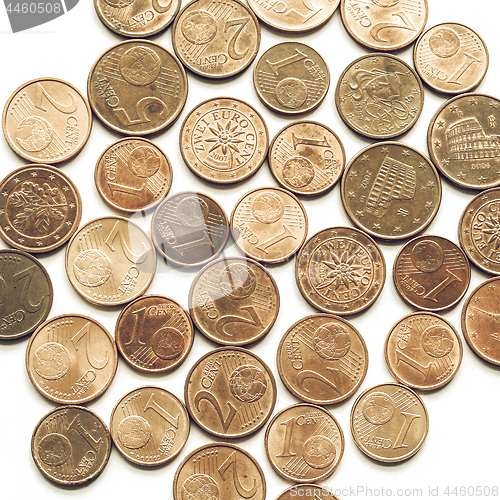 Image of Vintage Euro coins