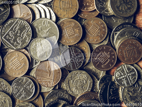 Image of Vintage Pound coins