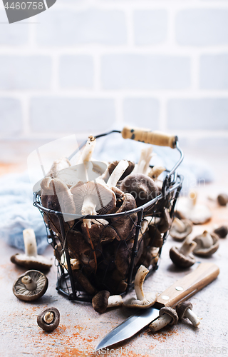 Image of raw mushrooms